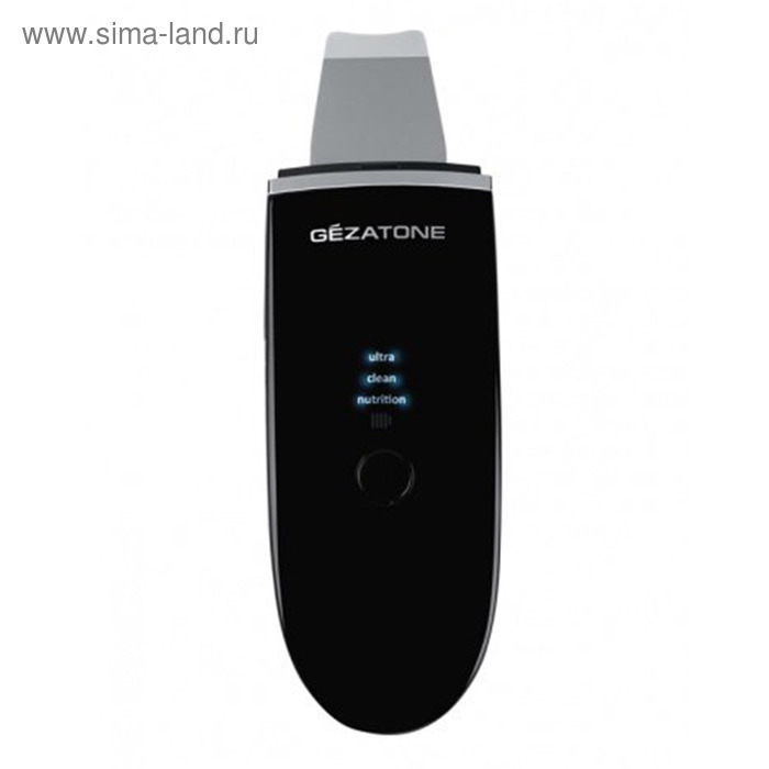 Аппарат Gezatone Bio Sonic 1007, для ультразвуковой чистки лица, 24 кГц, 3 режима, чёрный