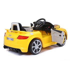 

Электромобиль AUDI TT RS, окраска жёлтый, EVA, кожаное сидение (повреждение обшивки сидения)