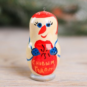 

Ёлочная игрушка «Снеговик с мешком», 4 х 8 см