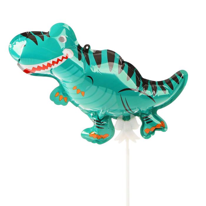 Шар-самодув 9 «Динозаврик», с палочкой, топпер шар самодув 9 динозаврик с палочкой топпер