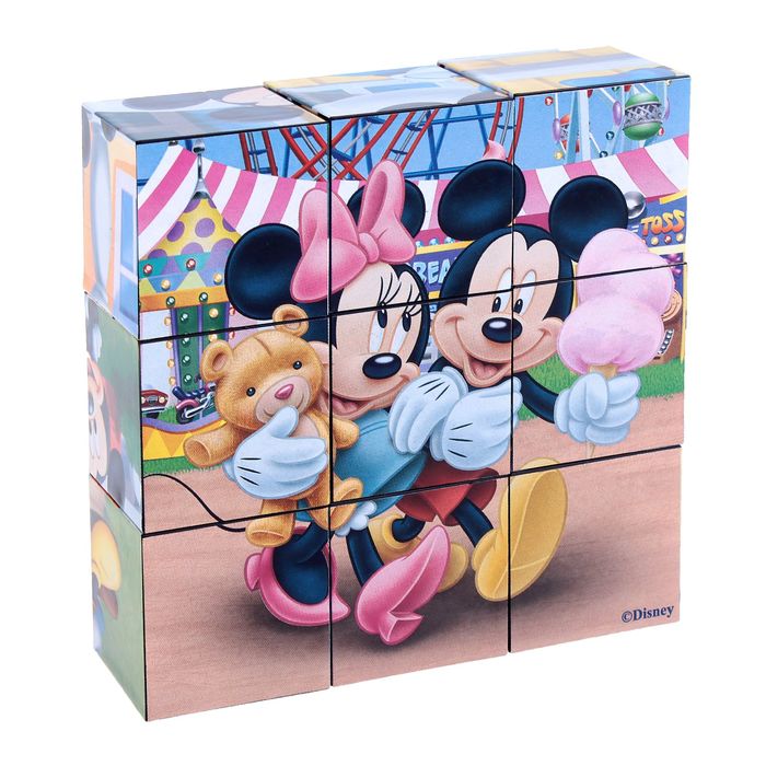 Кубики "Микки Маус", 9 штук
