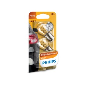 

Лампа автомобильная Philips, P21/4W, 12 В, 21/4 Вт, набор 2 шт, 12594B2
