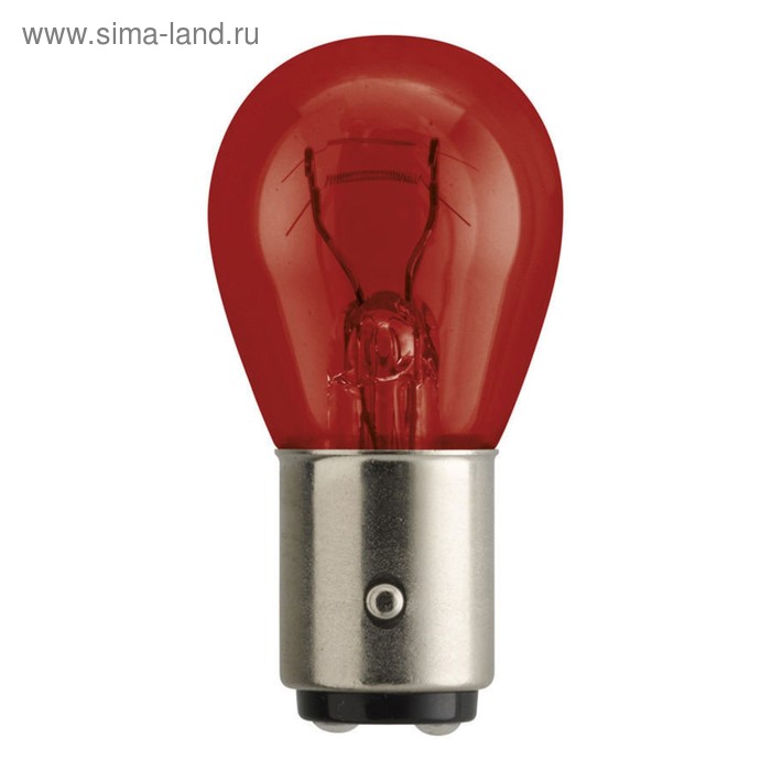 фото Лампа автомобильная philips red, pr21, 12 в, 21 вт, 12088cp