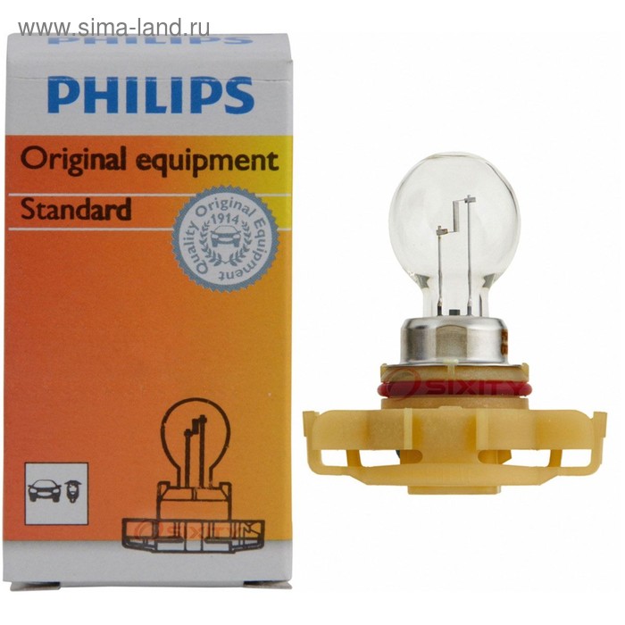 фото Лампа автомобильная philips hipervision, ps24w, 12 в, 24 вт, 12086ffc1