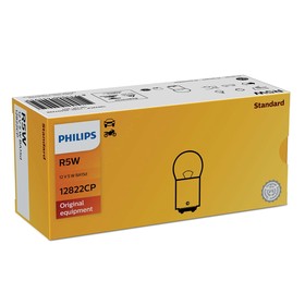 Лампа автомобильная Philips, R5W, 12 В, 5 Вт, 12822CP от Сима-ленд