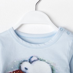 

Лонгслив детский, цвет голубой, рост 80 см