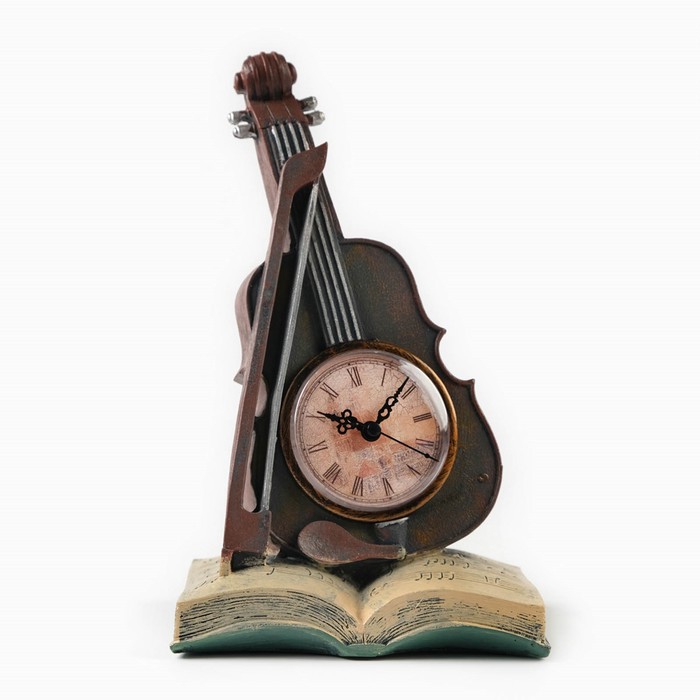 

Часы настольные "Скрипка", дискретный ход, d=8 см, 33 х 15 см