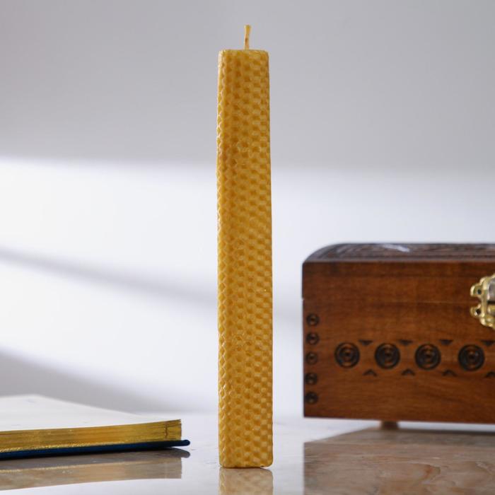 

Свеча из вощины с васильком, 2,2×21 см