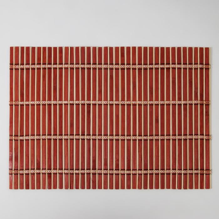 

Салфетка сервировочная на стол «Соломка», 43×30 см, цвет бордовый