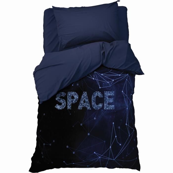 

Постельное бельё 1,5 сп. Этель «Space» 145×210 см, 150×210 см, 50×70 см-1 шт, поплин, 100 % хлопок