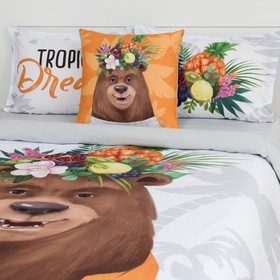 

Постельное белье "Этель" евро Tropical dream 200*217 см, 240*220 см, 50*70+3 см - 2 шт