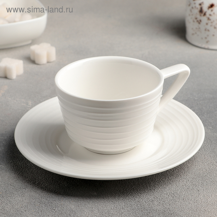 Кофейная пара «Белла», чашка 70 мл, блюдце 12 см