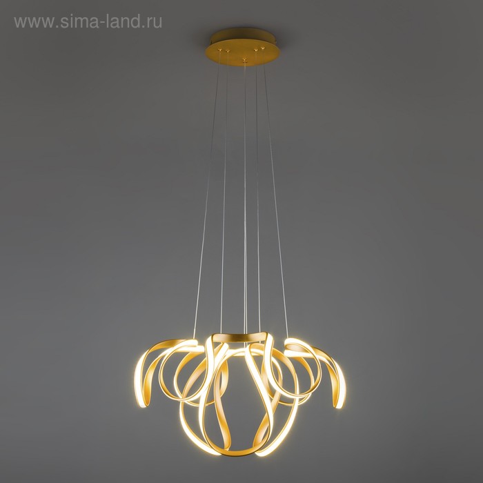 

Люстра Alstroemeria, 96 LED, 6300лм, 4200К, цвет золото