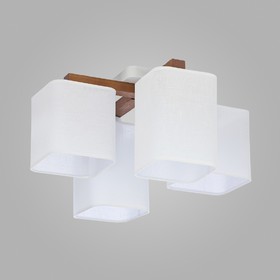 

Люстра Tora White, 4x60Вт E27, цвет белый