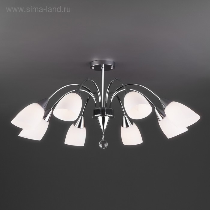 

Люстра Ellene, 8x40Вт E27, цвет хром