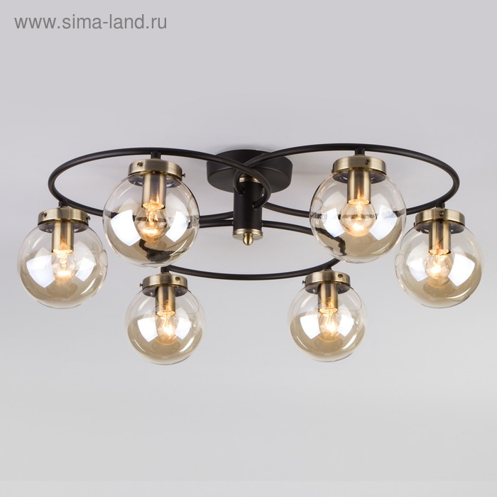 Люстра Link 6x60Вт E14 цвет чёрный 13800₽