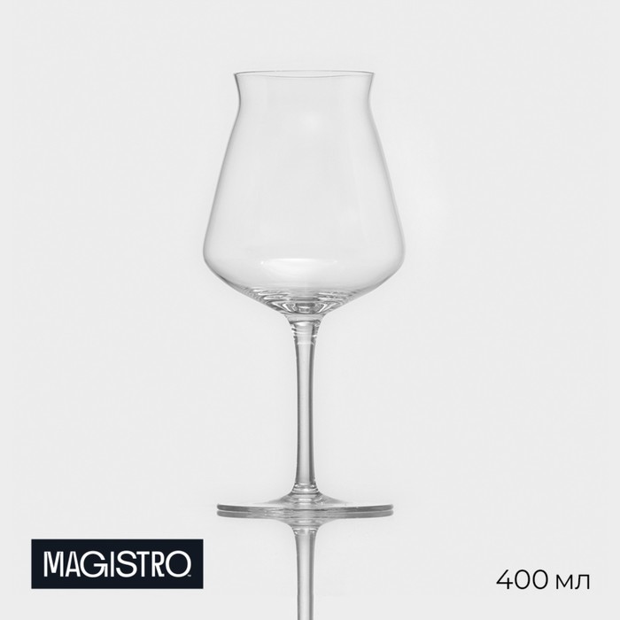 бокал стеклянный magistro руно 390 мл 17 5×7 см Бокал стеклянный для пива Magistro «Теку», 400 мл, 9×20 см