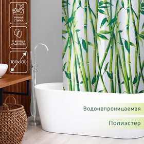 Штора для ванной комнаты Доляна «Бамбук», 180×180 см, EVA Ош