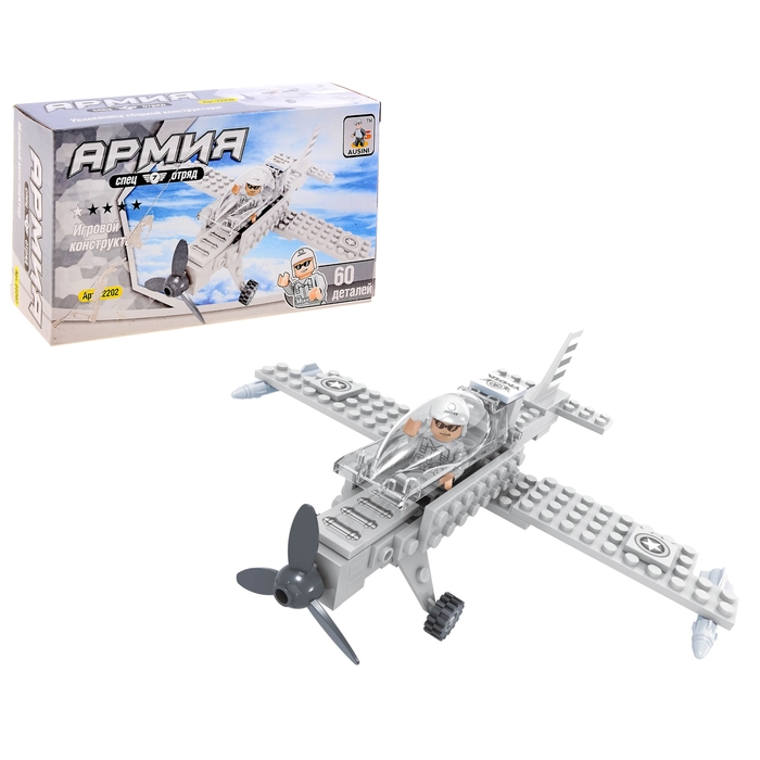 Конструктор «Самолёт-разведчик», 60 деталей