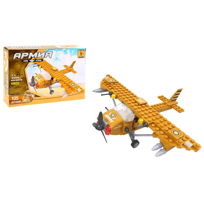 Конструктор «Самолёт-разведчик», 105 деталей