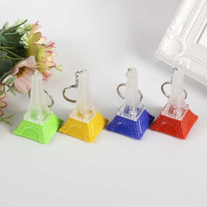 Фонарик свет на кольце "Башня" мигает, МИКС