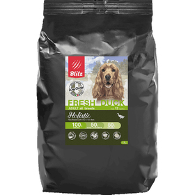 

Сухой корм Blitz Fresh Duck Low Grain для собак, низкозерновой, утка, 1,5 кг