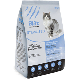 

Сухой корм Blitz Sterilized для стерилизованных кошек, 400 г