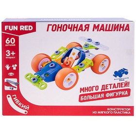 

Конструктор гибкий «Гоночная машина», 60 деталей