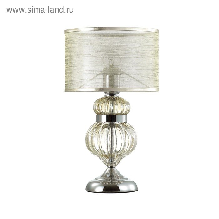 фото Настольная лампа lilit, 40вт e27, цвет хром odeon light