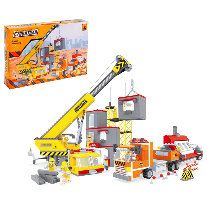 Конструктор «Городские строители: Мега стройка», 1016 деталей