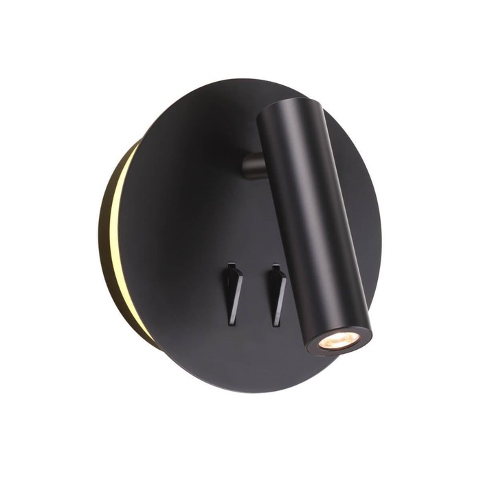 Светильник Beam, 9Вт LED, 3000К, 363лм, цвет чёрный светильник electra 9вт led 3000к 550лм цвет чёрный