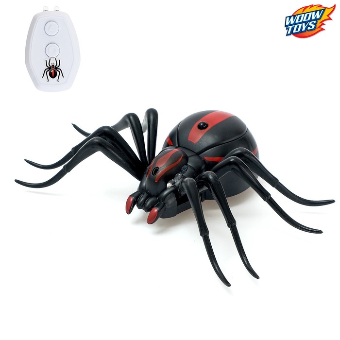 Паук радиоуправляемый «Черная вдова», работает от батареек edu toys р у паук черная вдова