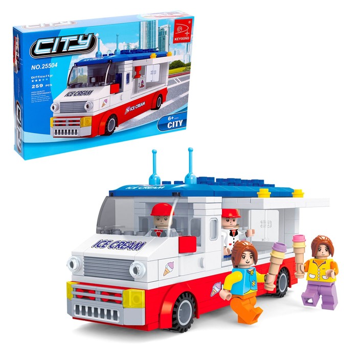 Конструктор «Фургон с мороженым», 259 деталей конструктор lego friends фургон с мороженым 41715