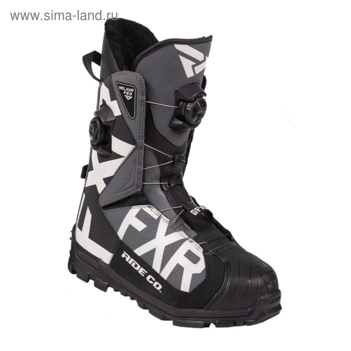 Ботинки FXR Helium Pro с утеплителем, размер 41, чёрные, серые ботинки fxr helium boa с утеплителем размер 41 чёрные жёлтые