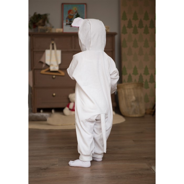 Карнавальный костюм для малышей "Мышка с декором"велюр, хлопок,рострост 74-92