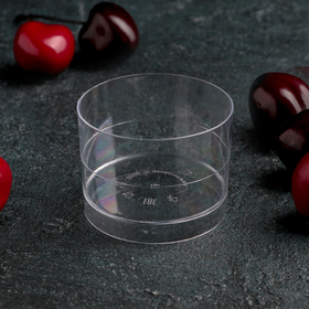 Чашка одноразовая «Ноль», 60 мл, 5,3 см, цвет прозрачный Ош
