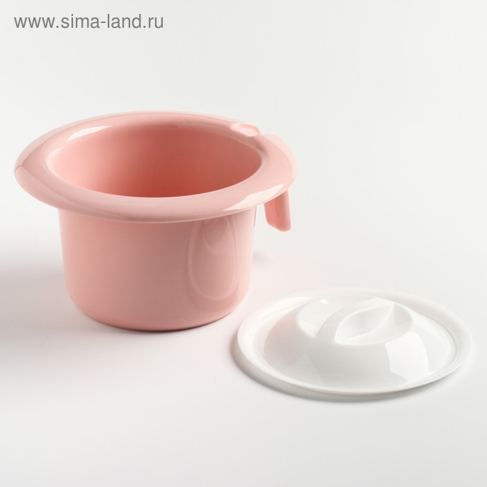 Горшок туалетный детский «Кроха», цвет розовый, 1,75 л.
