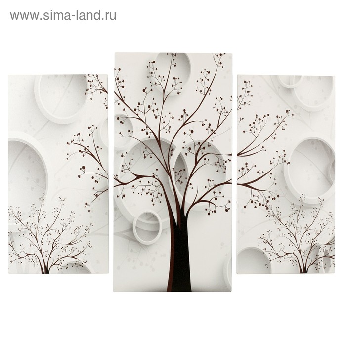 модульная картина абстрактная дымка красок 2 25х50 30х60 см 60х80 см Модульная картина Деревья (2-25х50, 30х60 см) 60х80 см