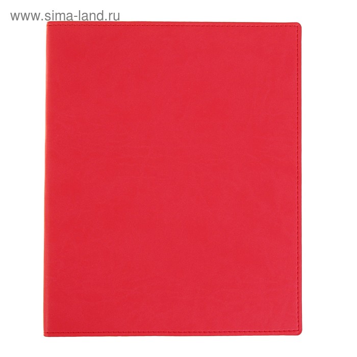 фото Бизнес-блокнот а4, 96 листов «премиум», обложка из искусственной кожи, красный арго-книга