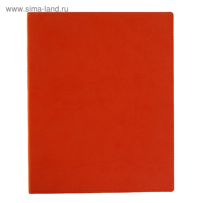 фото Бизнес-блокнот а4, 96 листов «премиум», обложка из искусственной кожи, оранжевый арго-книга