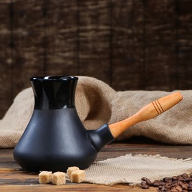 

Турка для кофе с деревянной ручкой, 0.6 л, 1 сорт