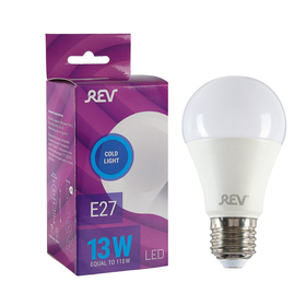 Лампа светодиодная REV LED, A60, 13 Вт, Е27, 6500 K, дневной свет