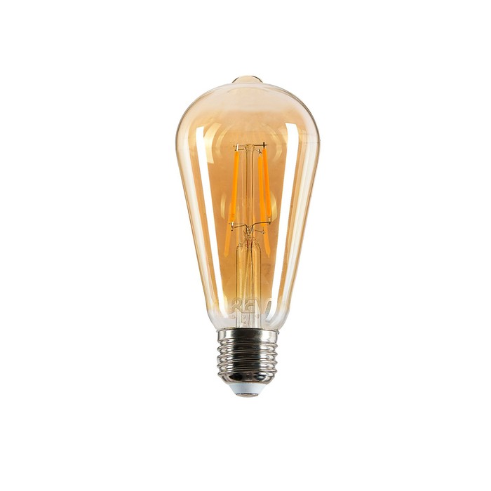 фото Лампа светодиодная rev led filament vintage, st64, e27, 7 вт, 2700 k, теплый свет