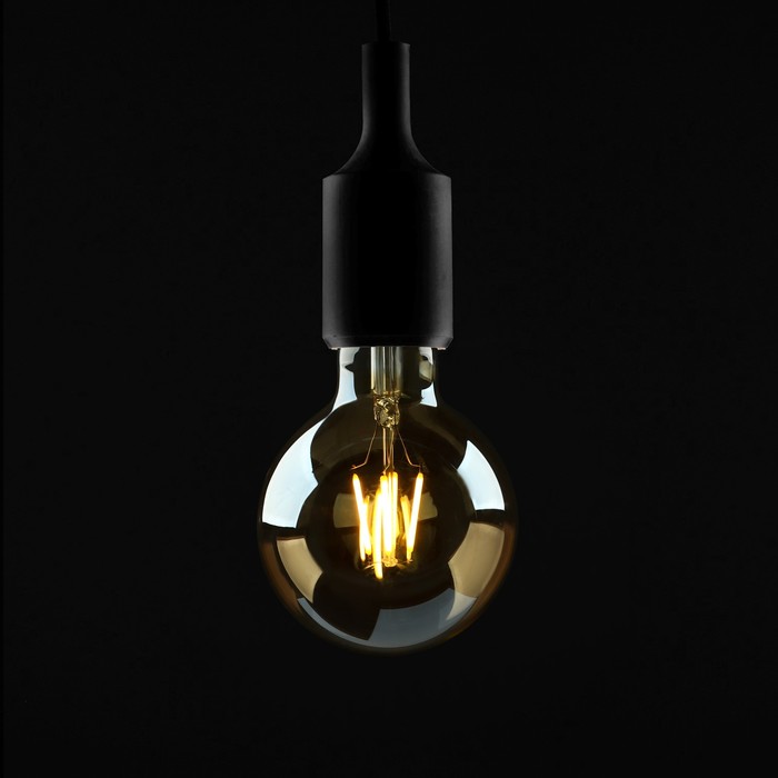 Лампа светодиодная REV LED FILAMENT VINTAGE, G95, E27, 7 Вт, 2700 K, шар, теплый свет лампа светодиодная rev шар filament е27 7 вт теплый свет