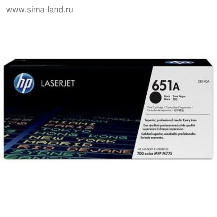 

Тонер Картридж HP CE340A черный для HP LJ 700/775 (13500стр.)