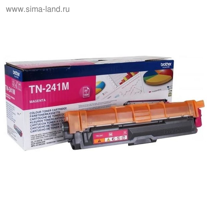 

Картридж Brother TN241M для HL3140/3170 (1400k), пурпурный