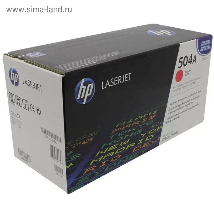 

Картридж HP 504A CE253A для CM3530/CP3525 (7000k), пурпурный
