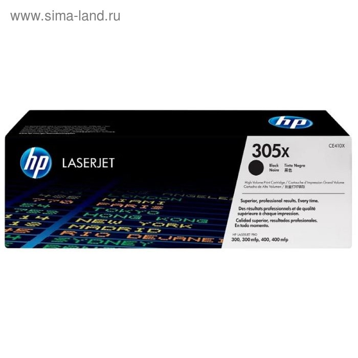 

Тонер Картридж HP №305X CE410X черный для HP LJP 300/400 (4000стр.)