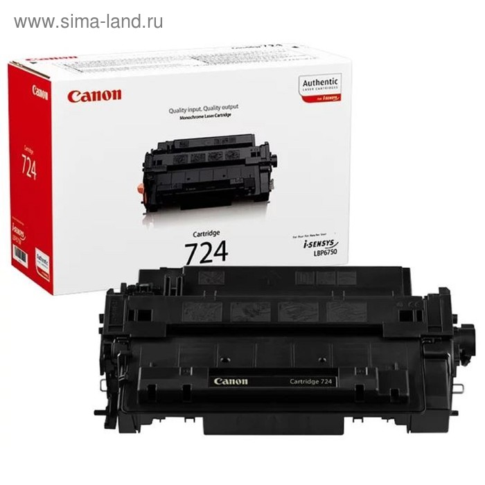 Картридж Canon 724 3481B002 для LBP-6750Dn (6000k), черный