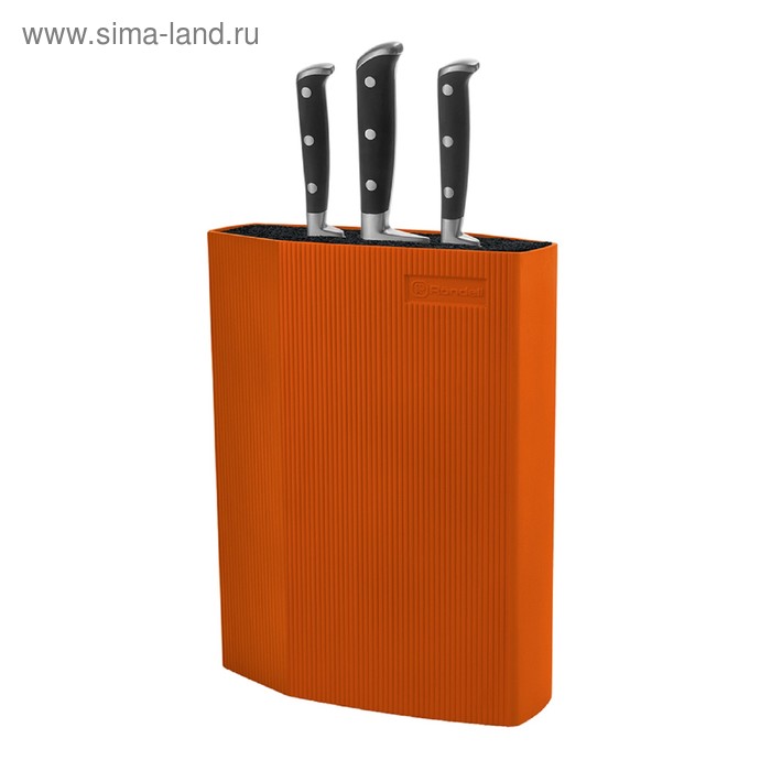 Подставка для ножей Rondell, оранжевая